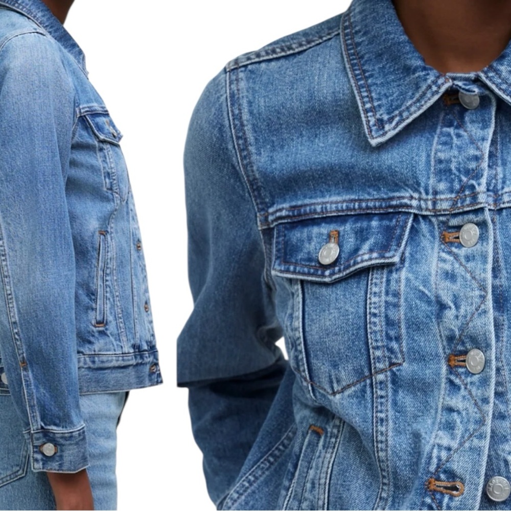 Madewell Size XS The Jean Jacket in Medford Wash Denim Classic Preppy Ca… - Picture 7 of 8